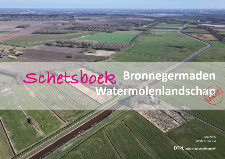 Schetsboek Watermolenlandschap