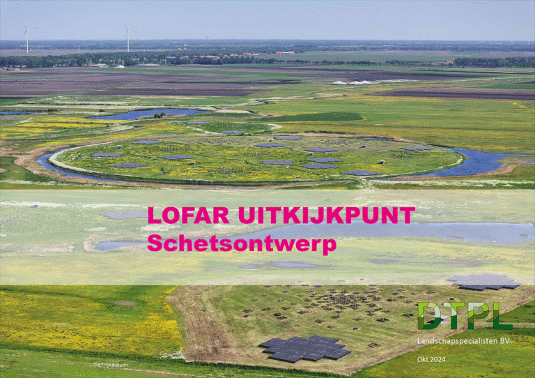 Schetsontwerp uitkijktoren Lofar