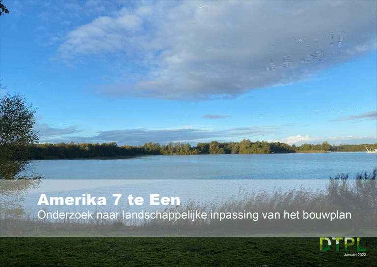 Landschappelijke inpassing bouwplan Een